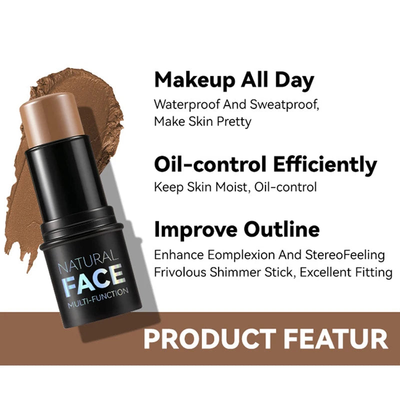 Face Pearl Stone Highlighter Stick – Lasting Contour, Shading & Stereoscopic Cheek Brightening! - Beauty & Beyond