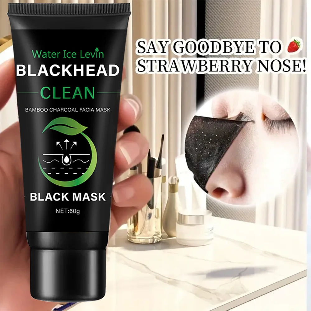 Bamboo Charcoal Mask - Blackhead Removal, Deep Cleansing, Exfoliating Treatment - Beauty & Beyond