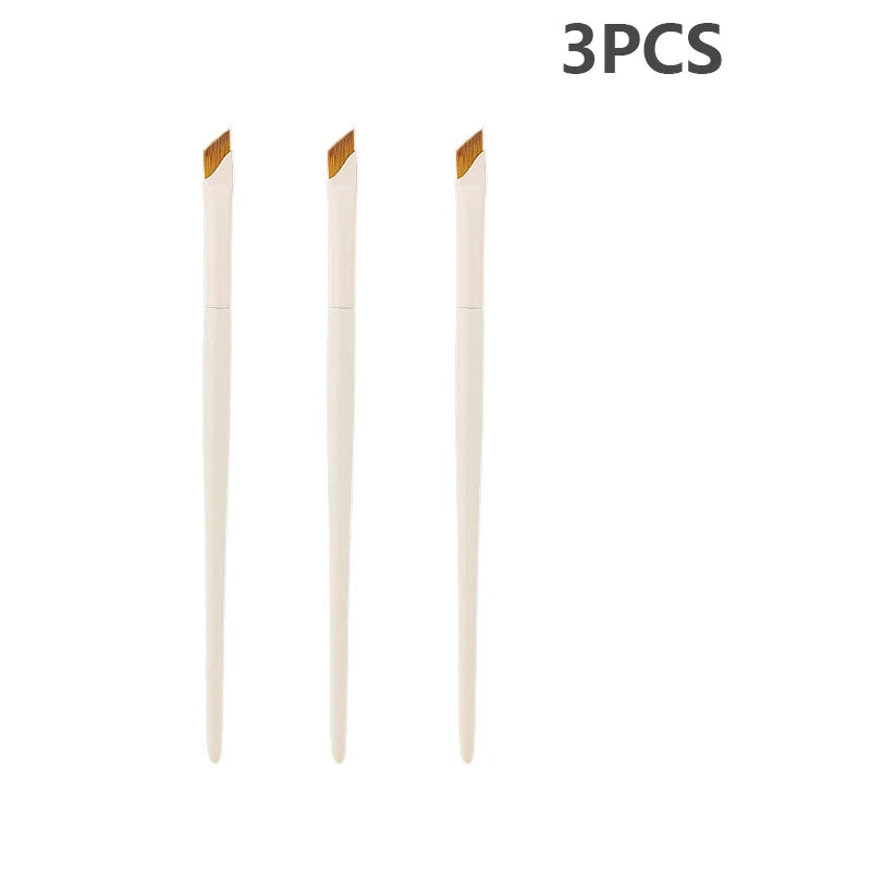1/2/3Pcs Upgrade Blade Eyeliner Brush - Ultra Thin, Fine Angle, Eyebrow, Under Eye Detail Tool - Beauty & Beyond