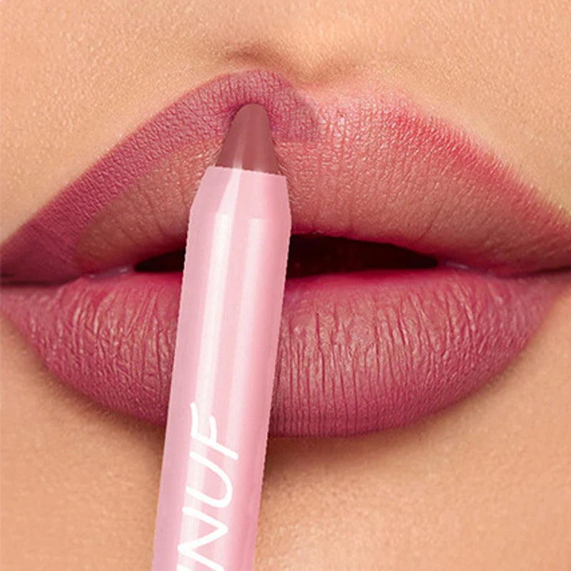 18-Color Lipstick Pencil Set – Waterproof Matte Tint & Lip Contour | Long-Lasting, Non-Stick Lipliner Pens