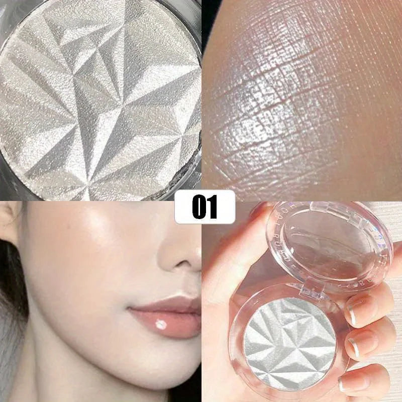 2-Color Diamond Glow Highlighter Palette – Ultra-Shimmer Contour & Illuminate for Radiant Makeup Looks - Beauty & Beyond
