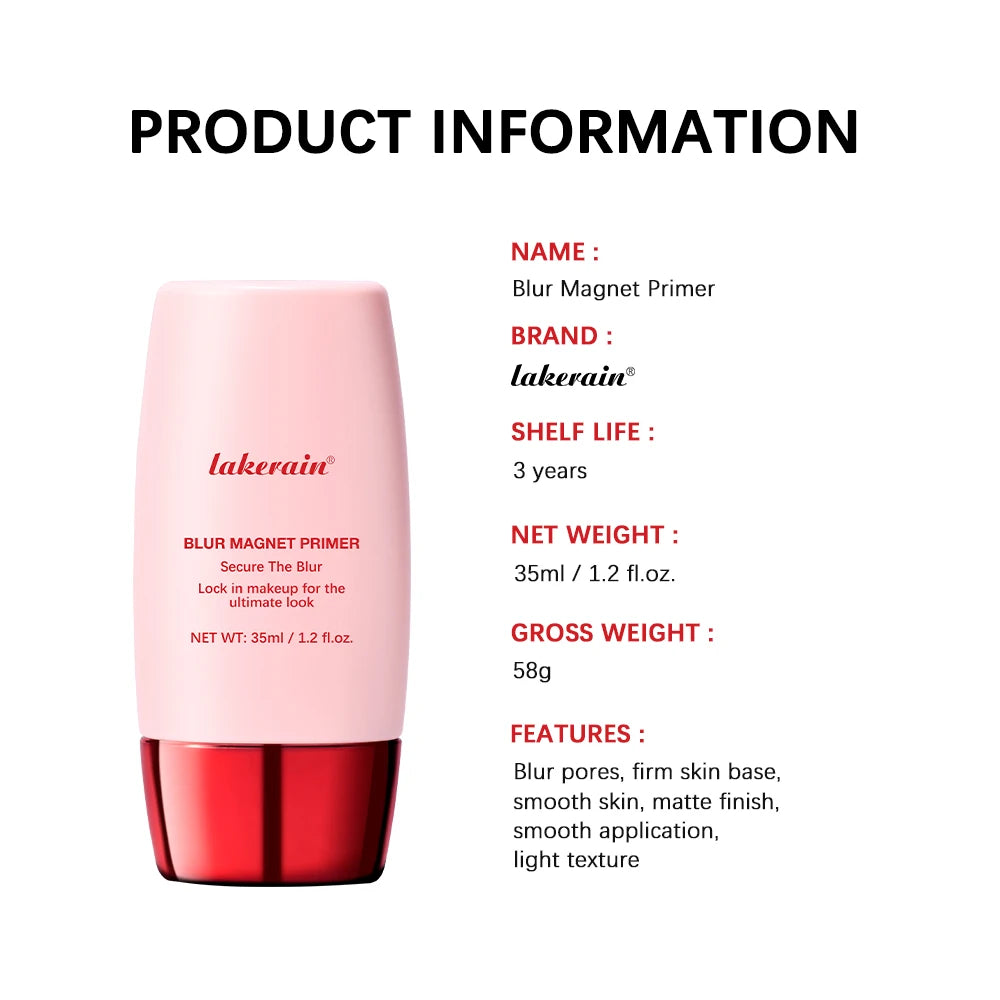 Blur Makeup Magnet Primer – Matte Finish & Pore Smoothing | 35ml Hydrating Base for Long-Lasting Makeup