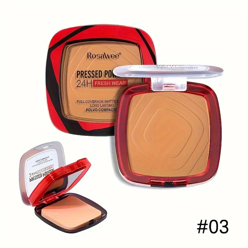 Pressed Powder Foundation with Puff - 24H Matte, Oil Control