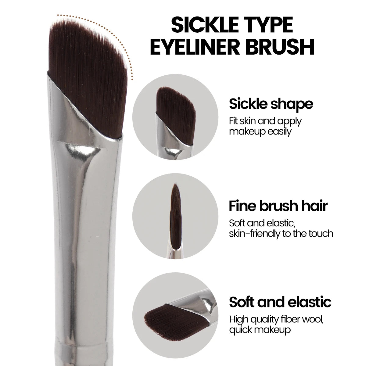 MAANGE 4PCS Professional Eye Makeup Brush Set - Eyeshadow, Eyebrow, Eyeliner, Contour Tool - Beauty & Beyond