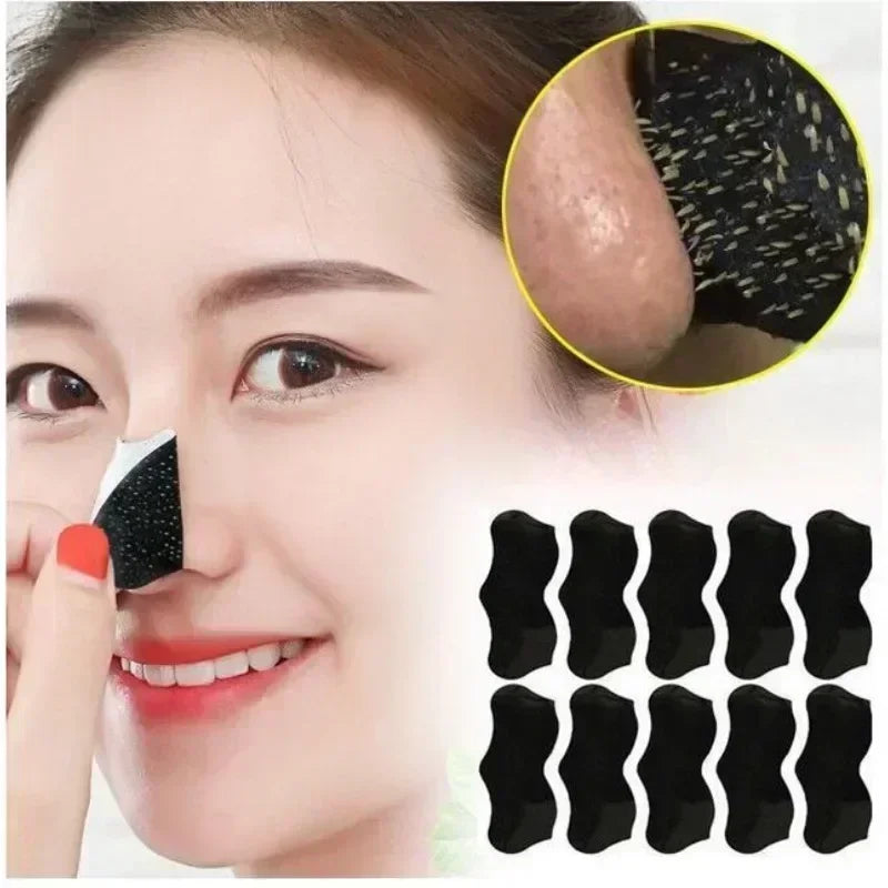 100/50PCS Blackhead Remover Nose Strips – Pore Cleansing, Shrinking, Skincare Mask Patches - Beauty & Beyond