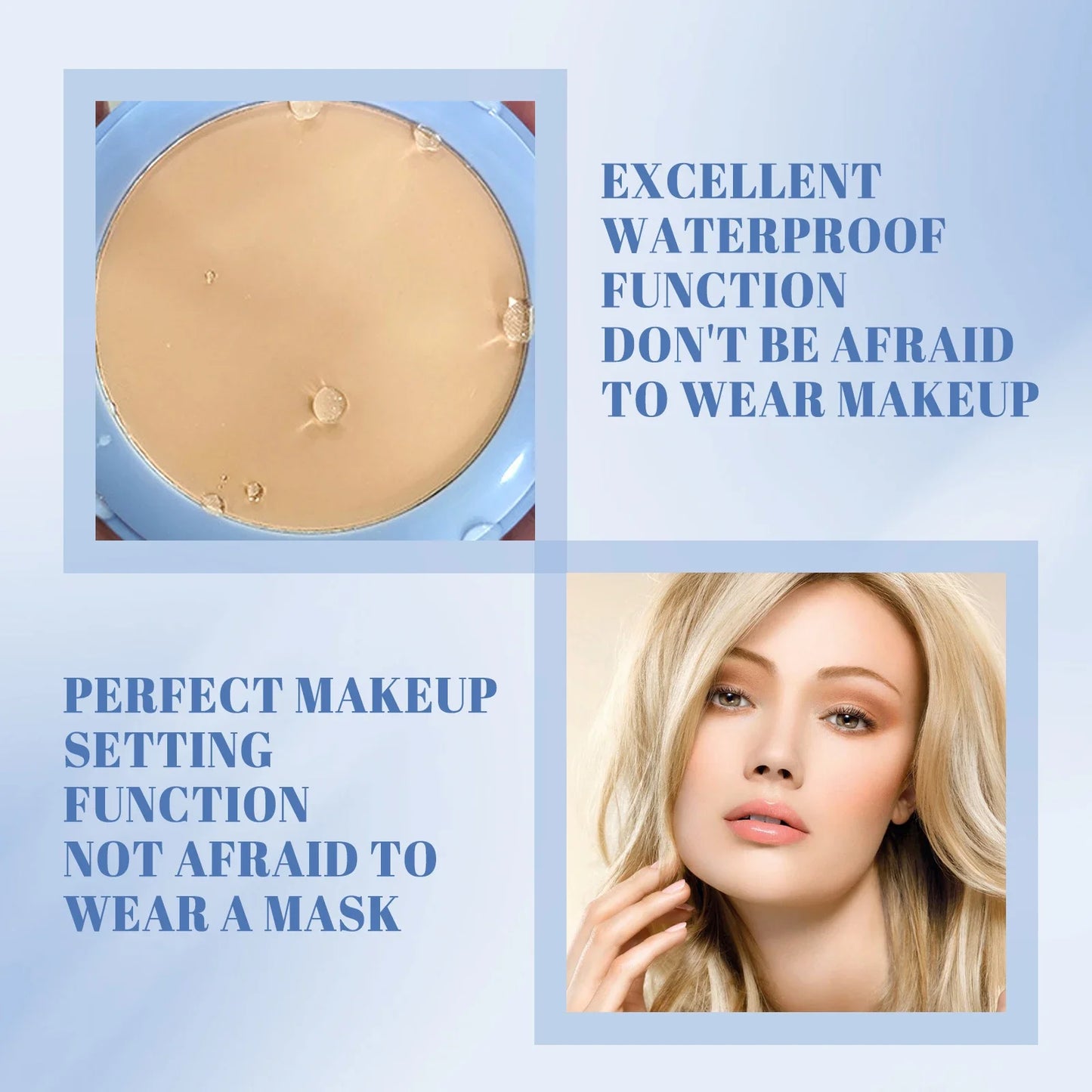Face Setting Powder - Oil Control, Invisible Pores, Waterproof, Matte, Long Lasting