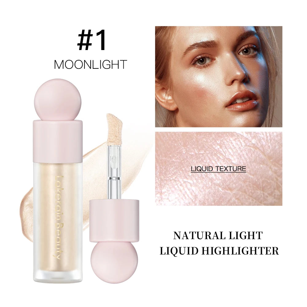 4-Color Liquid Highlighter – Shimmer Glow Contour & Bronzer Fluid for Radiant Face Makeup - Beauty & Beyond
