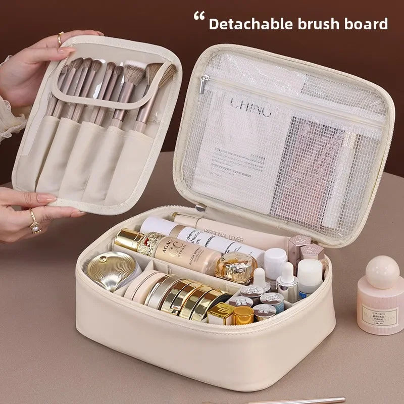 New Women's Cosmetic Bag - Portable, Large Capacity, Luxury Makeup & Toiletry Organizer