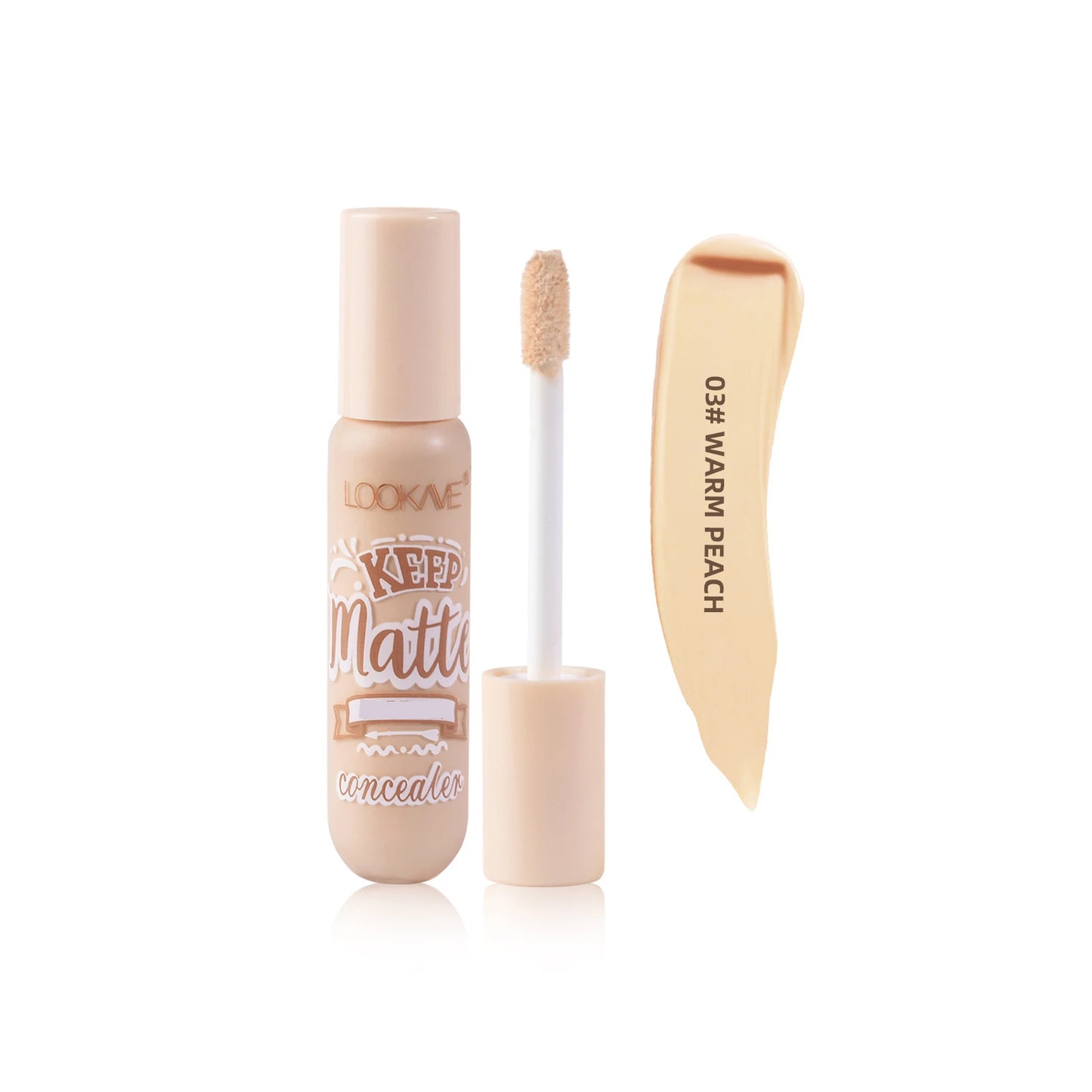 Liquid Concealer Stick – 6-Color Foundation Cream | Full Coverage for Acne & Dark Circles, Natural Matte Finish