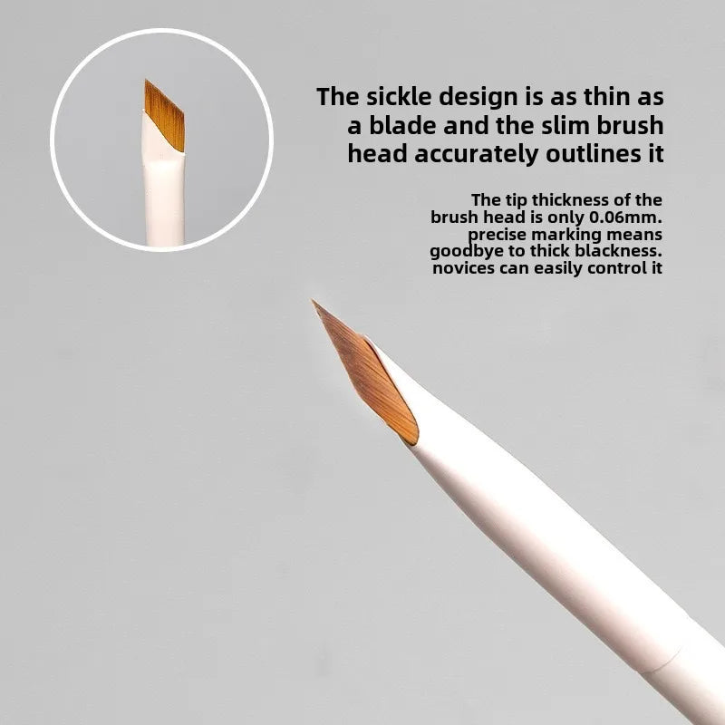 1/2/3Pcs Upgrade Blade Eyeliner Brush - Ultra Thin, Fine Angle, Eyebrow, Under Eye Detail Tool - Beauty & Beyond