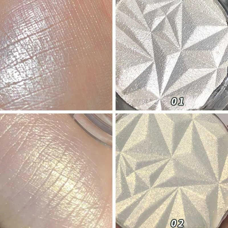2-Color Diamond Glow Highlighter Palette – Ultra-Shimmer Contour & Illuminate for Radiant Makeup Looks - Beauty & Beyond