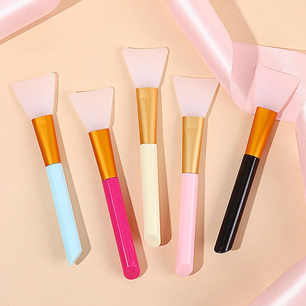 Advanced Silicone Facial Mask Brush – 1/4/5/6-Pack | Mild, Soft & Formaldehyde-Free for All Skin Types