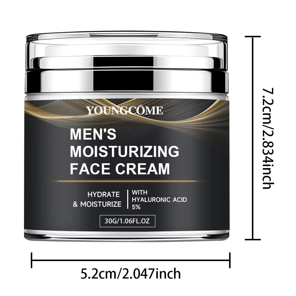 Men's Collagen Moisturizing Cream - Retinol & Vitamins, Hydrating, Elasticity Boost, Day & Night Care - Beauty & Beyond