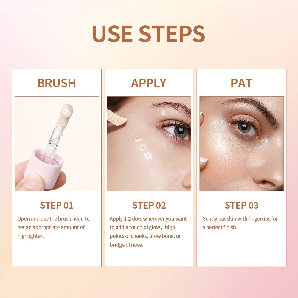 4-Color Liquid Highlighter – Shimmer Glow Contour & Bronzer Fluid for Radiant Face Makeup - Beauty & Beyond