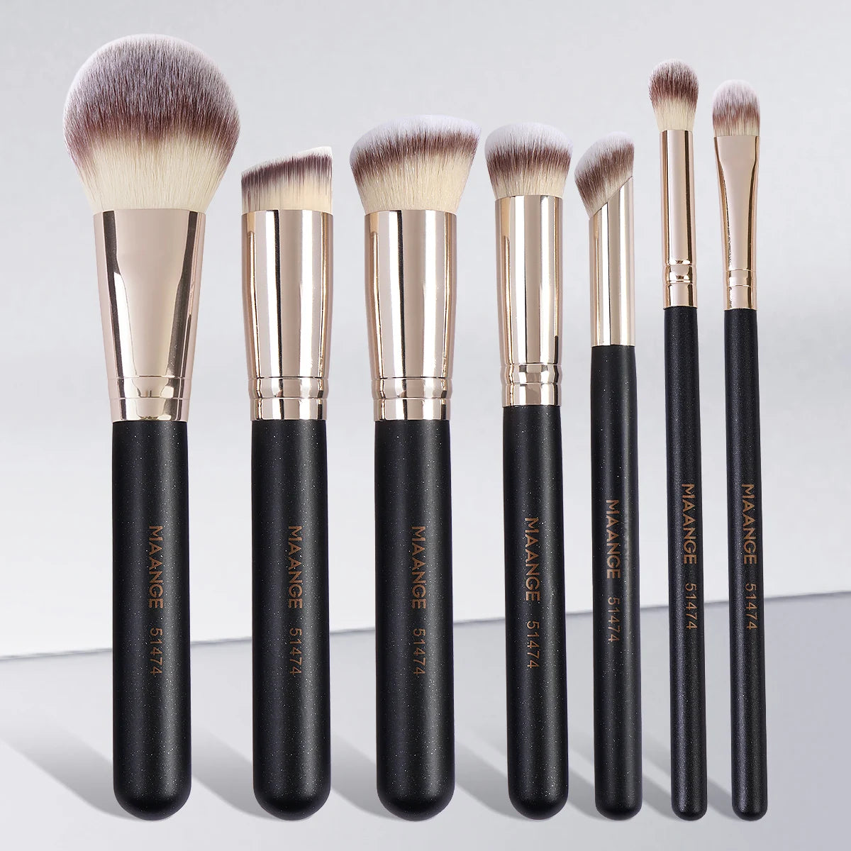 MAANGE 7pcs Makeup Brushes Set - Foundation, Powder, Concealer, Blush, Blending, Soft Bristles - Beauty & Beyond