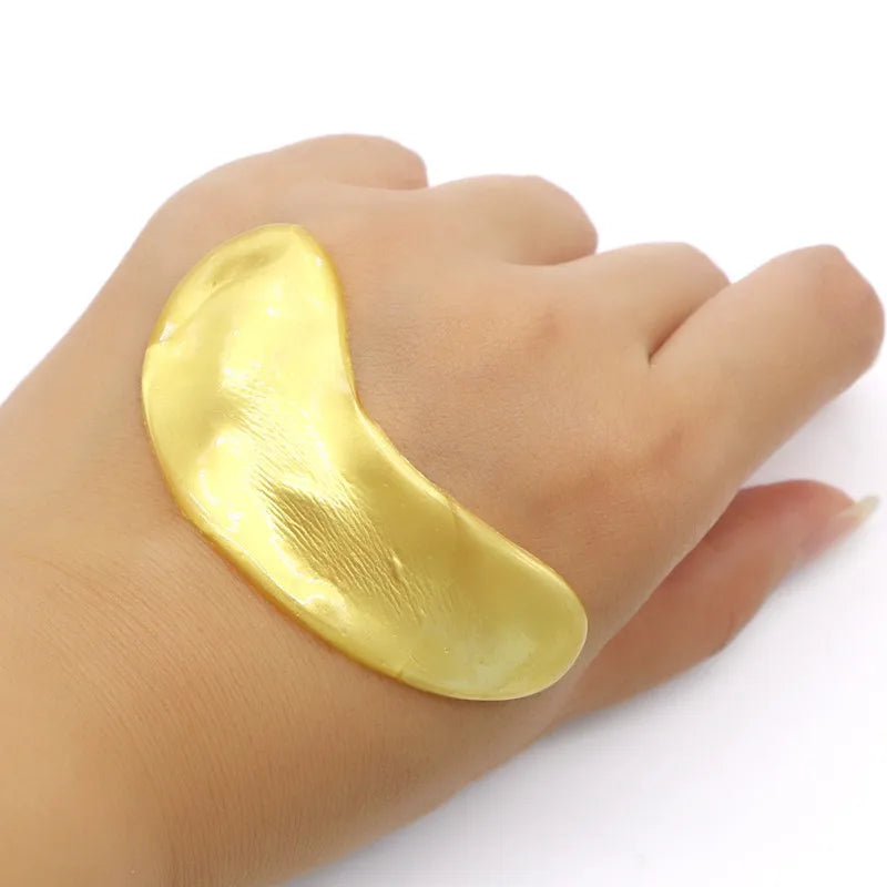 InniCare Crystal Collagen Gold Eye Mask – 50/60/80/100PCS Anti-Dark Circles Beauty Patches | Korean Skincare