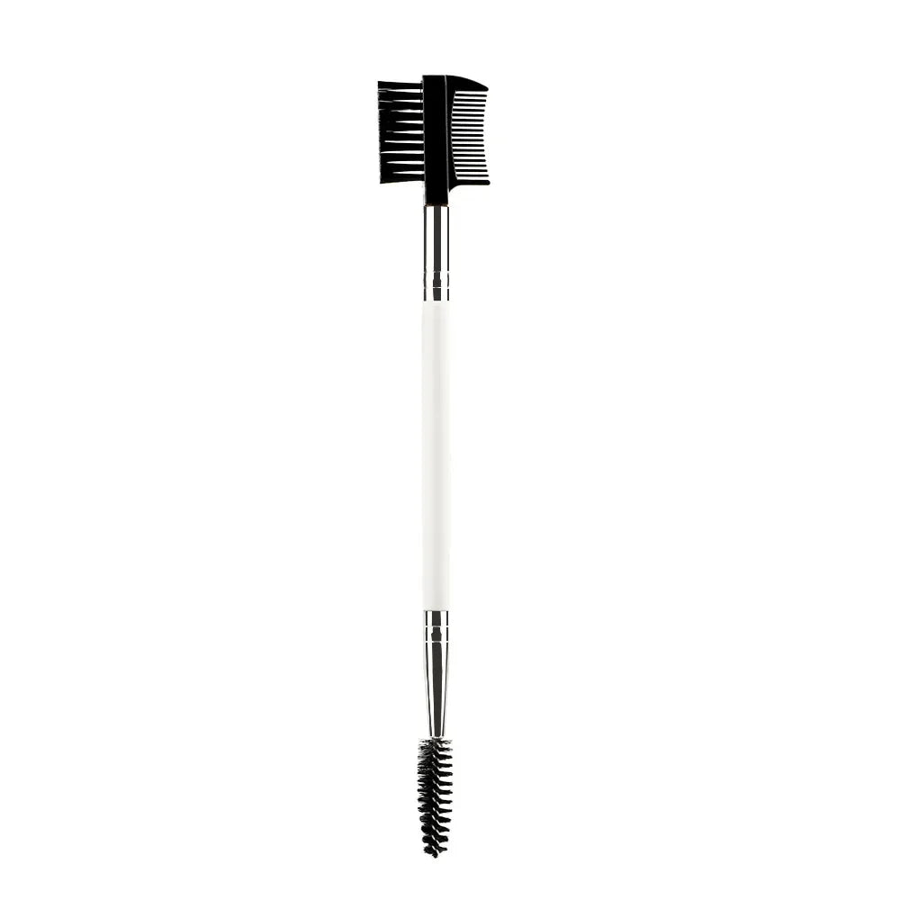 Double-Ended Wood Handle Eyebrow & Eyelash Brush 2 IN 1, Professional Makeup Tool - Beauty & Beyond