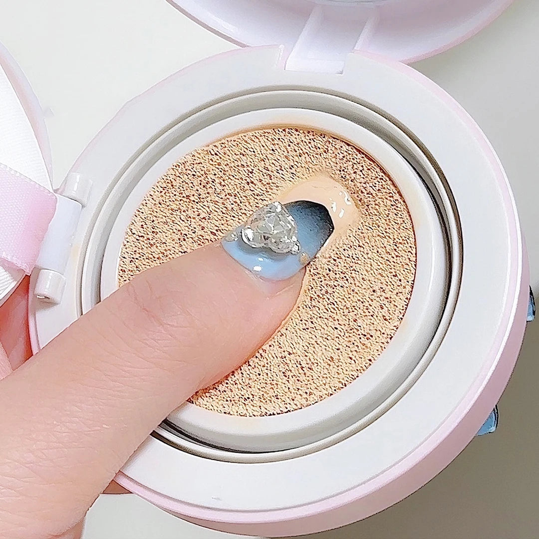 BB Cream Air Cushion Foundation – Full Coverage, Waterproof, Long-Lasting, 3 Colors