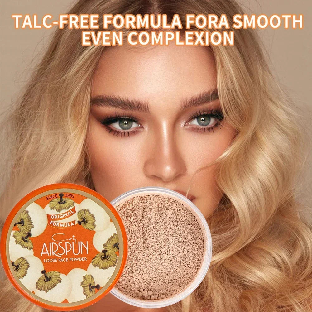 Waterproof Mineral Face Powder – Oil Control & Translucent | High Coverage Makeup Fixer for Women