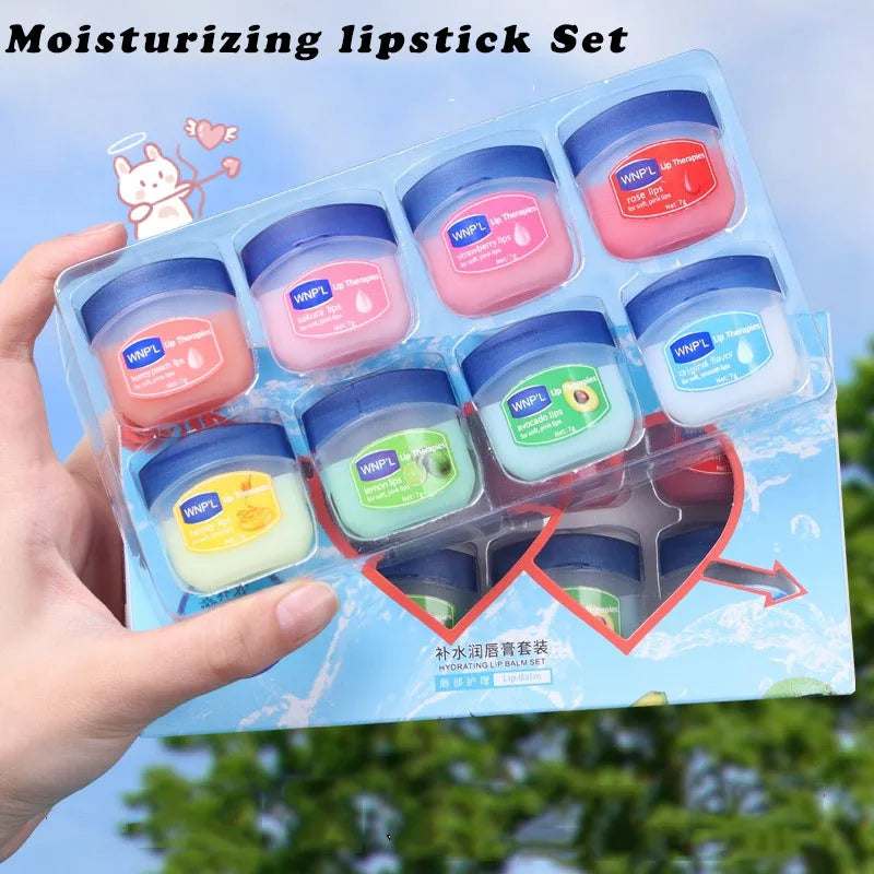 Natural Lip Balm – Moisturizing Lipstick Base & Lip Care | Anti-Cracking Jelly Formula (1–8 PCs)
