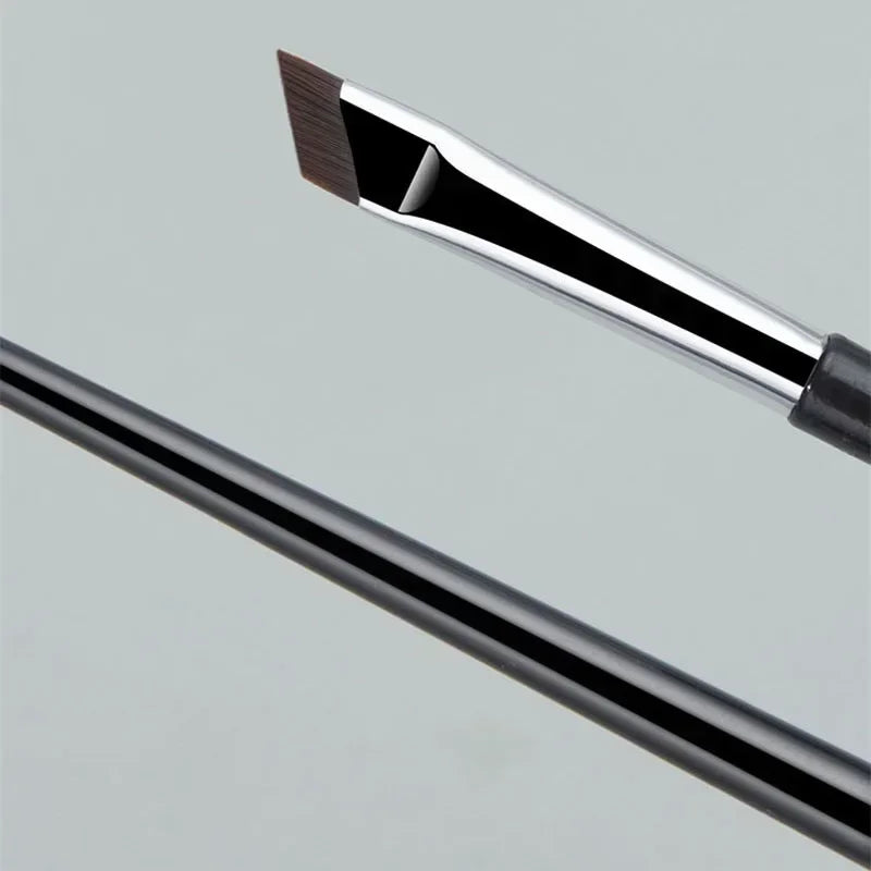 2pcs Angled Blade Eyeliner Brush - Ultra Thin, Fine Eyebrow, Sickle Makeup Tool - Beauty & Beyond
