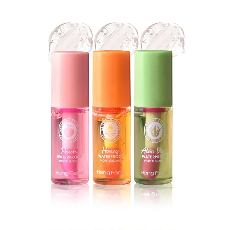 Mini Hydrating Temperature Sensing Lip Balm - Moisturizing, Color Changing, Peach & Aloe Vera - Beauty & Beyond
