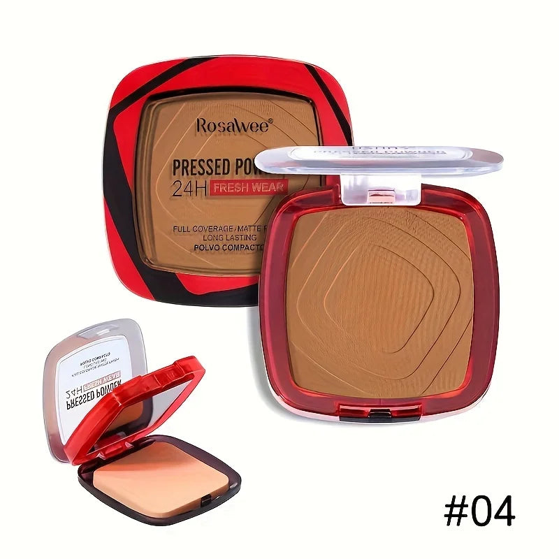 Pressed Powder Foundation with Puff - 24H Matte, Oil Control