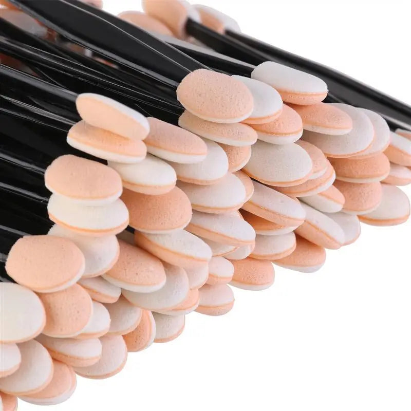 5/30/50/100PCS Disposable Dual-Sided Eye Shadow Brushes – Reusable, Portable Makeup Applicators