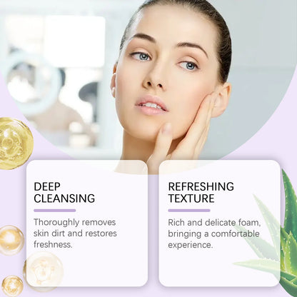 Hoygi Aloe Vera Facial Cleanser - Exfoliating, Blackhead Remover, Oil Control, Smooth Skin - Beauty & Beyond
