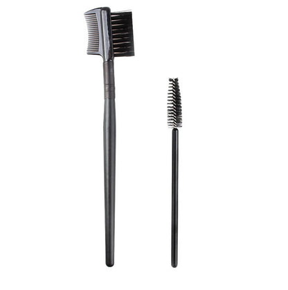 2PCS Makeup Brushes - Eyelash & Eyebrow Brush - Beauty & Beyond