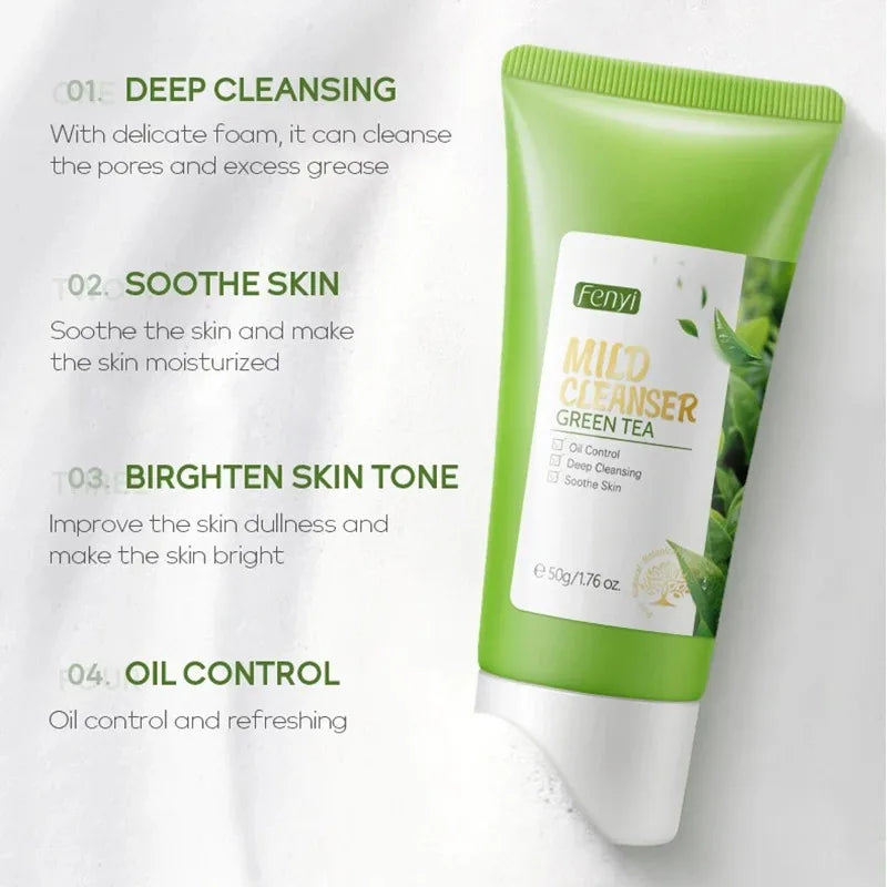 Vitamin C Facial Cleanser – Moisturizing & Anti-Acne | Blackhead Removing Skincare Face Wash Foam