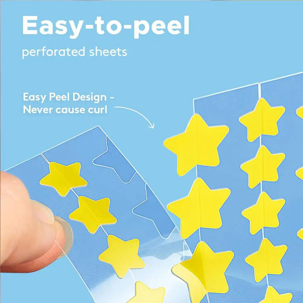 Colorful Star Acne Patches - Invisible, Pimple & Spot Concealer, Skin Care Stickers - Beauty & Beyond
