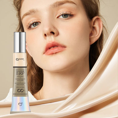 Crema CC Ocheal 30 g - Base de maquillaje, corrector, prebase hidratante e iluminadora resistente al agua FPS 50+