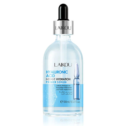 LAIKOU Vitamin C Face Serum – 100ml Primer Essence | Hyaluronic Acid & Collagen for Brightening, Firming & Moisturizing