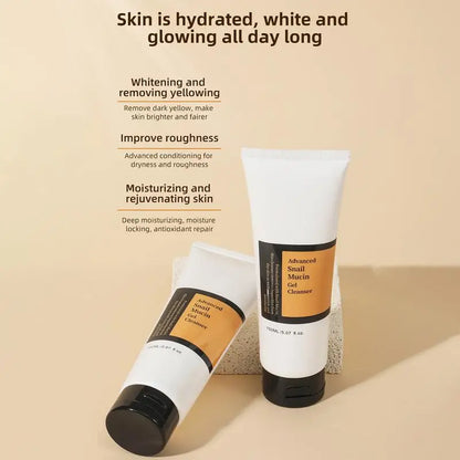 150ml Snail Facial Cleanser - Snail Mucin, Brightening Gel, Moisturizing, Oil-Free Face Wash - Beauty & Beyond
