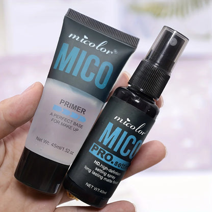 Makeup Primer & Setting Spray Set – Invisible Pore Control | Long-Lasting Base & Finishing Hold