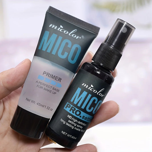Makeup Primer & Setting Spray Set – Invisible Pore Control | Long-Lasting Base & Finishing Hold