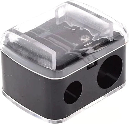 1PC Double Holes Pencil Sharpener - For Eyeliner, Makeup Pencils, Cosmetic Tool - Beauty & Beyond