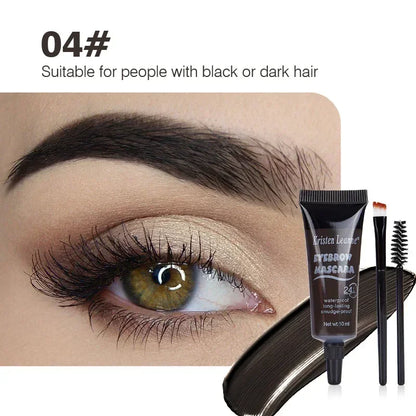 Eyebrow Dye Gel – 24-Hour Waterproof, Non-Smudge, Long-lasting Liquid Formula (4 Colors) - Beauty & Beyond
