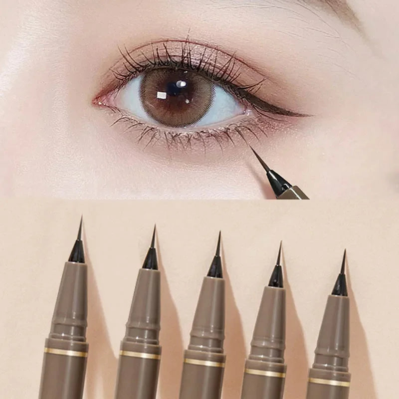 Ultra-Thin Waterproof Eyeliner Pen – Smooth, Long-Lasting Black/Brown for Lower Lash Line - Beauty & Beyond