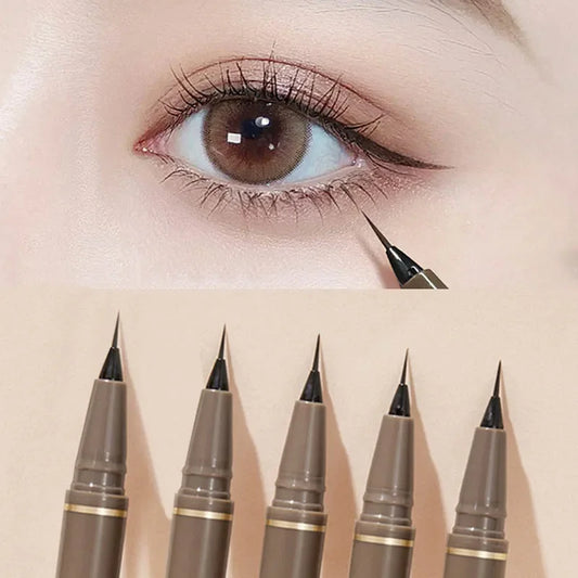Ultra-Thin Waterproof Eyeliner Pen – Smooth, Long-Lasting Black/Brown for Lower Lash Line - Beauty & Beyond