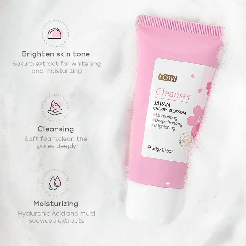 Vitamin C Facial Cleanser – Moisturizing & Anti-Acne | Blackhead Removing Skincare Face Wash Foam