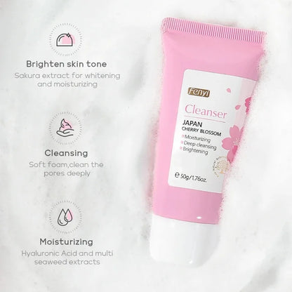 Vitamin C Facial Cleanser – Moisturizing & Anti-Acne | Blackhead Removing Skincare Face Wash Foam