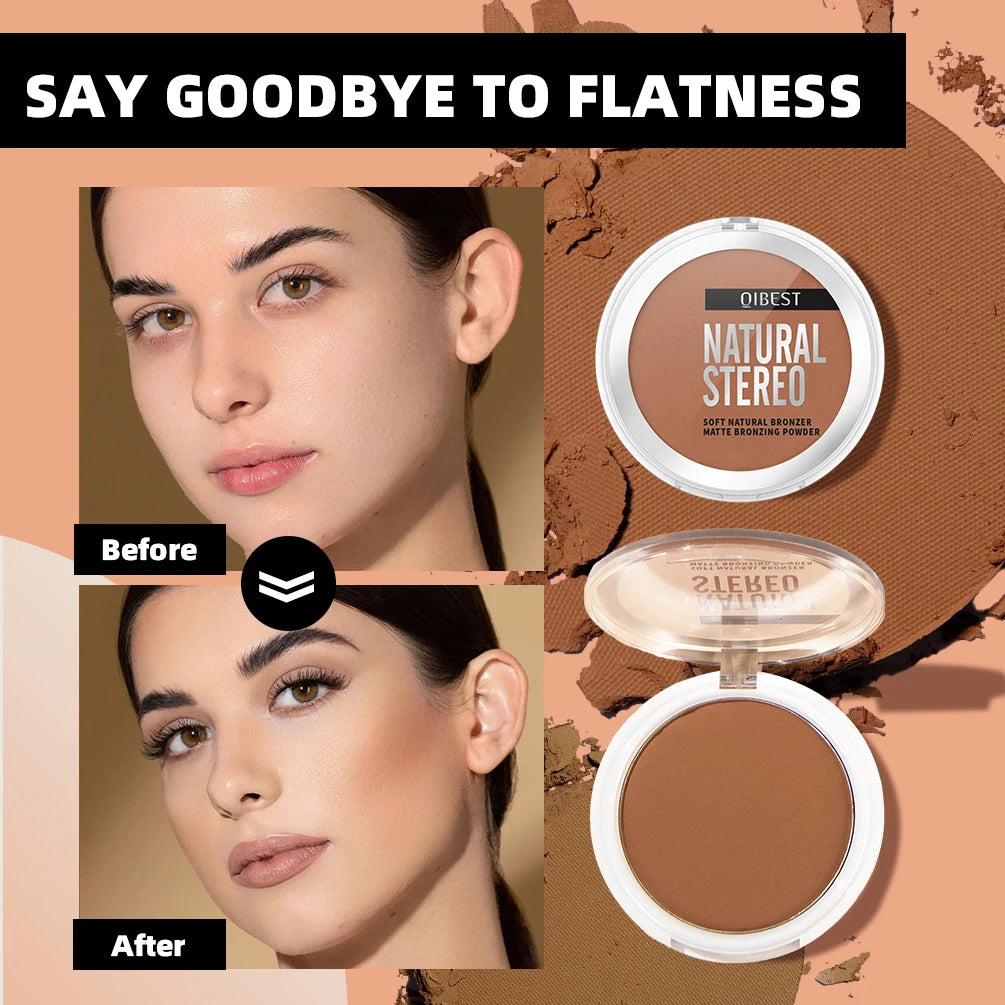 3D Matte Wheat Bronzer Palette – Natural Highlights & Contouring for a Flawless, Long-Lasting Finish! - Beauty & Beyond