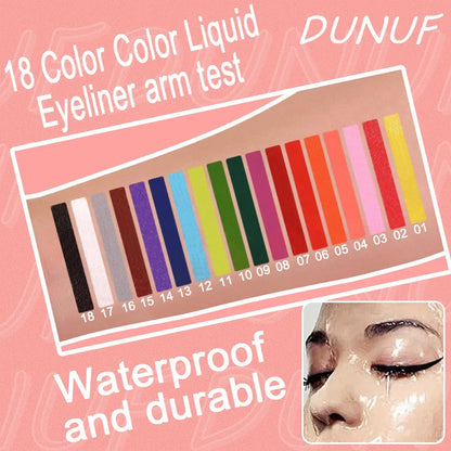 Bold Rainbow Liquid Eyeliner – Ultra-Thin, Waterproof & Long-Lasting Color Blast - Beauty & Beyond