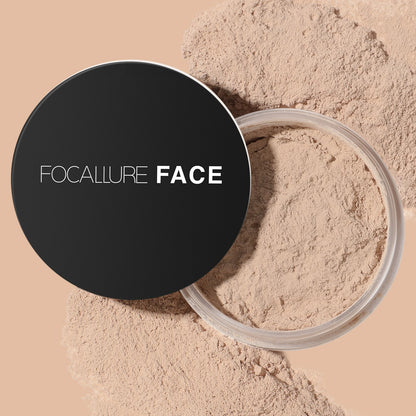 Focallure Loose Setting Powder – Invisible Finish & Oil Control | Translucent, Natural Soft Face Makeup
