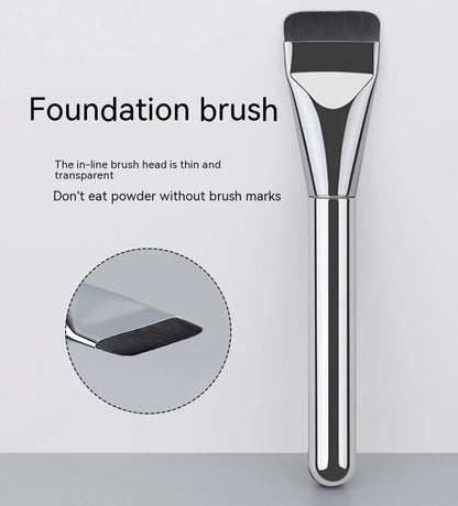 New Korean Foundation Brush - Ultra-Thin, One-Line Mask, Primer & Concealer Brush