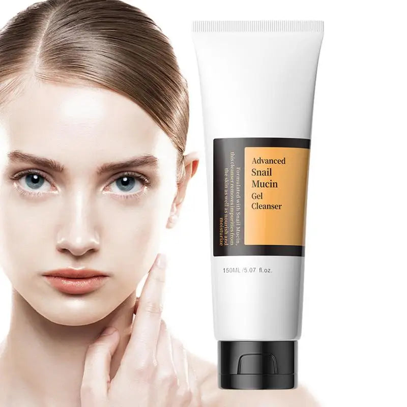 150ml Snail Facial Cleanser - Snail Mucin, Brightening Gel, Moisturizing, Oil-Free Face Wash - Beauty & Beyond