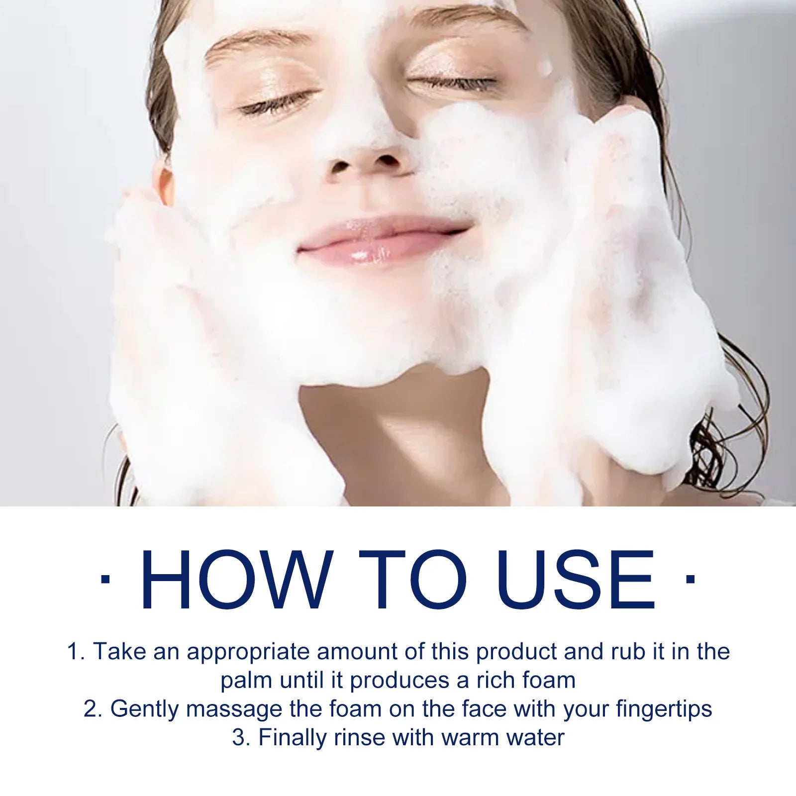 Facial Cleanser - Anti-Acne, Oil Control, Blackhead Remover, Pore Shrinking, 100g - Beauty & Beyond