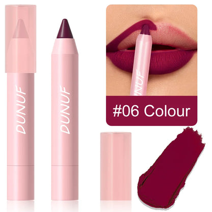 18-Color Lipstick Pencil Set – Waterproof Matte Tint & Lip Contour | Long-Lasting, Non-Stick Lipliner Pens